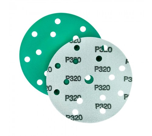 Шлифлист d150 мм 15 отверстий P500 — профессиональное автосервисное оборудование и инструменты для бизнеса