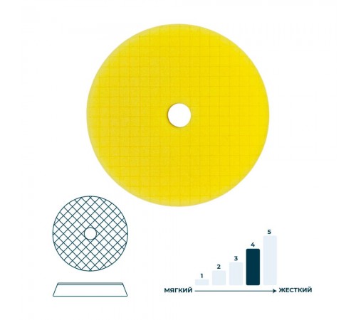Полировальный круг 150 мм желтый ГАММАТЕСТ GTK4052 — профессиональное автосервисное оборудование и инструменты для бизнеса