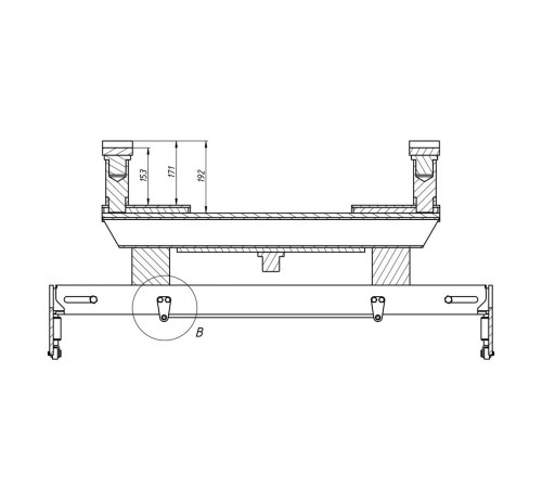Опорная система для задних осей автомобиля 185 мм Гамматест GTM5013 — профессиональное автосервисное оборудование и инструменты для бизнеса