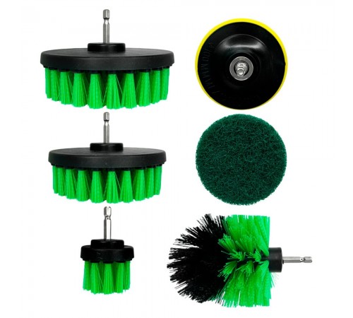 Набор щеток для детейлинга 6 предметов — профессиональное автосервисное оборудование и инструменты для бизнеса