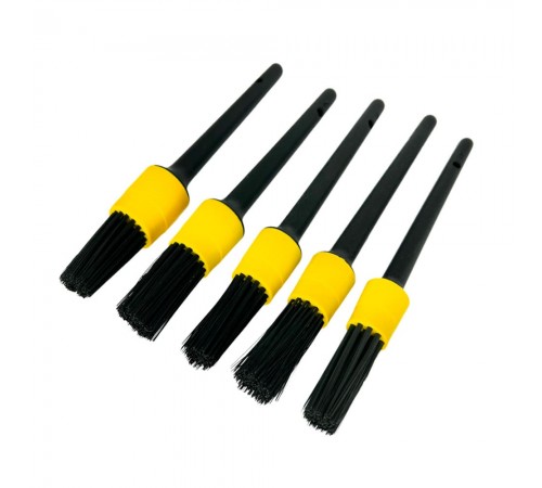 Набор кистей для детейлинга 5 предметов — профессиональное автосервисное оборудование и инструменты для бизнеса