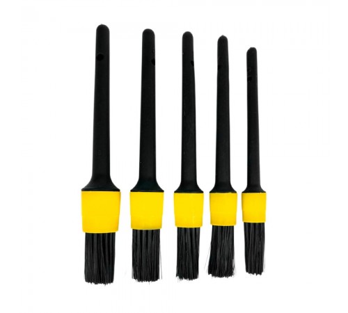 Набор кистей для детейлинга 5 предметов — профессиональное автосервисное оборудование и инструменты для бизнеса