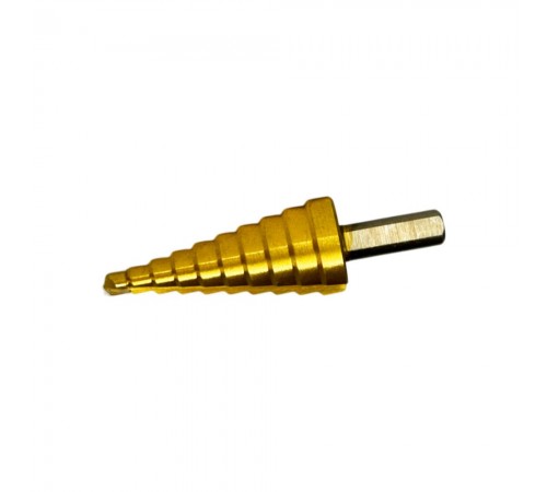 Сверло ступенчатое 4-22 мм HSS 4241 — профессиональное автосервисное оборудование и инструменты для бизнеса