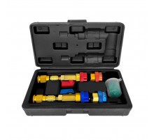 Набор адаптеров для смены золотников под давлением R134a R1234yf Хорекс Авто HZ 18.205.34SK