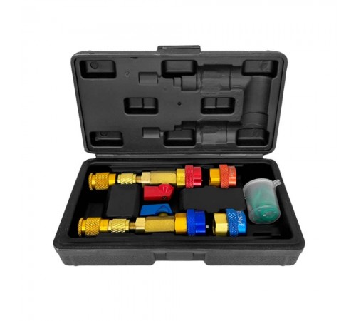 Набор адаптеров для смены золотников под давлением R134a R1234yf Хорекс Авто HZ 18.205.34SK — профессиональное автосервисное оборудование и инструменты для бизнеса