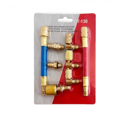 Комплект адаптеров и переходников для заправки кондиционеров Хорекс Авто HZ 18.205.35SK — профессиональное автосервисное оборудование и инструменты для бизнеса