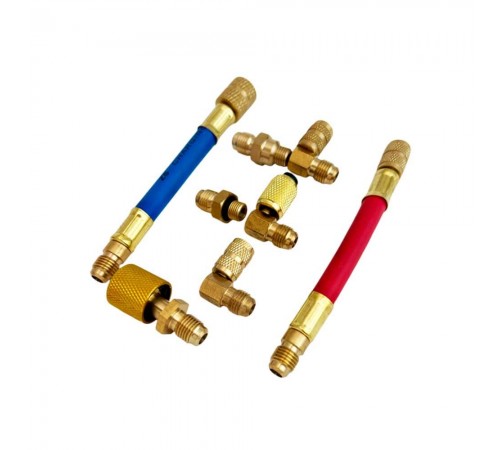 Комплект адаптеров и переходников для заправки кондиционеров Хорекс Авто HZ 18.205.35SK — профессиональное автосервисное оборудование и инструменты для бизнеса