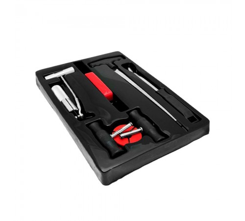 Набор приспособлений для демонтажа автомобильных стекол 7 предметов Хорекс Авто HZ 25.1.184SK — профессиональное автосервисное оборудование и инструменты для бизнеса