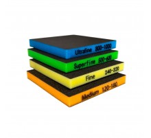 Губка двухсторонняя 120х98х13 мм Medium (P120-180)