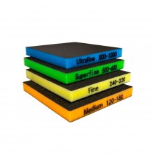 Губка двухсторонняя 120х98х13 мм Medium (P120-180)