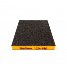 Губка двухсторонняя 120х98х13 мм Medium (P120-180)