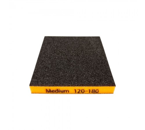 Губка двухсторонняя 120х98х13 мм Medium (P120-180) — профессиональное автосервисное оборудование и инструменты для бизнеса