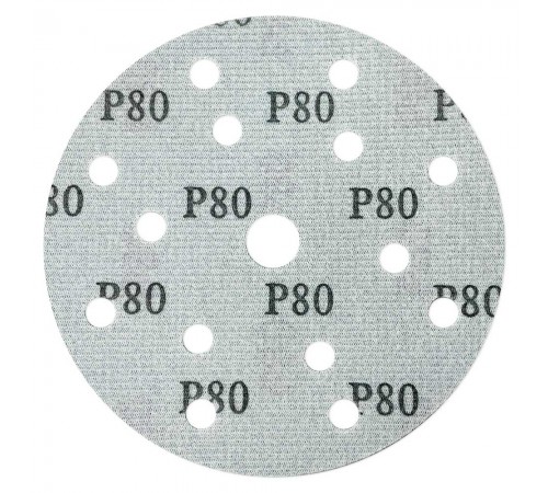 Шлифлист d150 мм 15 отверстий P80 GTA204F080