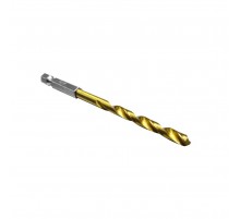 Сверло по металлу спиральное HSS-TiN HEX SHANK 1.5x28x63 мм