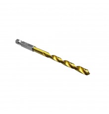 Сверло по металлу спиральное HSS-TiN HEX SHANK 1.5x28x63 мм