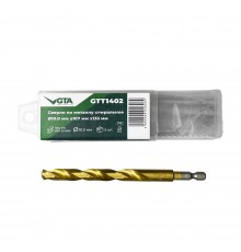 Сверло по металлу спиральное HSS-TiN HEX SHANK 5x71x106 мм