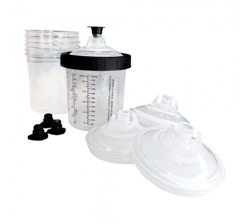 Комплект пластиковых бачков для системы PPS 650 мл — профессиональное автосервисное оборудование и инструменты для бизнеса