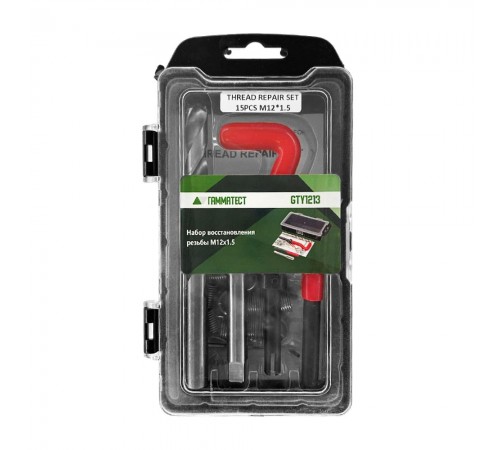 Набор восстановления резьбы M12х1.5 Гамматест GTY1213 — профессиональное автосервисное оборудование и инструменты для бизнеса