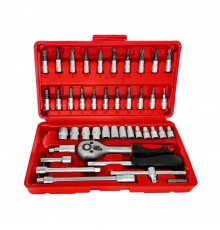 Набор инструмента 1/4" 46 предметов Гамматест GTY1230