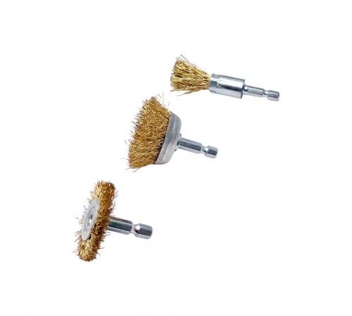 Набор щеток для дрели 3 предмета Гамматест GTY4127 — профессиональное автосервисное оборудование и инструменты для бизнеса