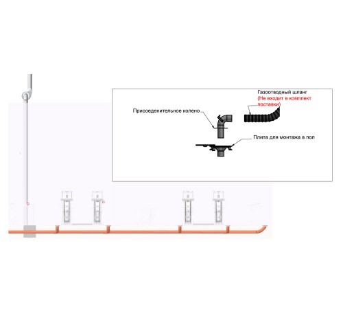 Система напольная для удаления выхлопных газов Хорекс Авто HZ 16.1.000 — профессиональное автосервисное оборудование и инструменты для бизнеса