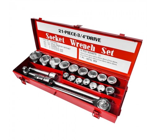 Набор головок с принадлежностями 3/4" Гамматест GT1Y021 — профессиональное автосервисное оборудование и инструменты для бизнеса