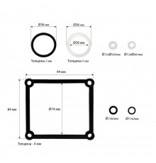 Ремонтный комплект насоса гидравлического пресса Хорекс Авто HZ 01.1.023J