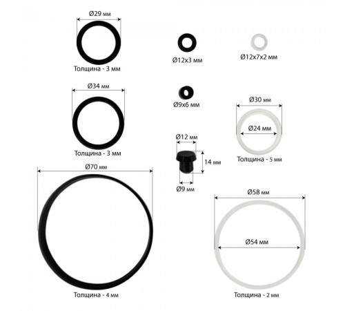 Ремонтный комплект насоса гидравлического крана Хорекс Авто HZ 01.8.010-1 — профессиональное автосервисное оборудование и инструменты для бизнеса