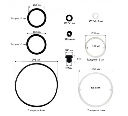Ремонтный комплект насоса гидравлического крана Хорекс Авто HZ 01.8.012-1 — профессиональное автосервисное оборудование и инструменты для бизнеса