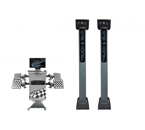 Стенд развал-схождения 3D для грузовых автомобилей ТехноВектор 7 Truck 7204 HTS4 — профессиональное автосервисное оборудование и инструменты для бизнеса