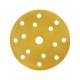 Наждачная бумага желтая D150 мм P400 Velcro (тип зерна – оксид алюминия) 15 отверстий Гамматест M3-255D150P400 — профессиональное автосервисное оборудование и инструменты для бизнеса