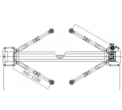 Подъемник двухстоечный электрогидравлический с симметричными лапами, г/п 4.0 т Хорекс Авто HL-4.0BZ-S — профессиональное автосервисное оборудование и инструменты для бизнеса