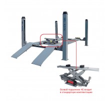 Подъемник четырехстоечный г/п 4.5 т Хорекс Авто HFL-4.5F4 3D
