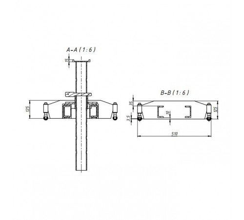 Опорная система для вывешивания передних осей автомобиля 125 мм Гамматест GTM5010 — профессиональное автосервисное оборудование и инструменты для бизнеса