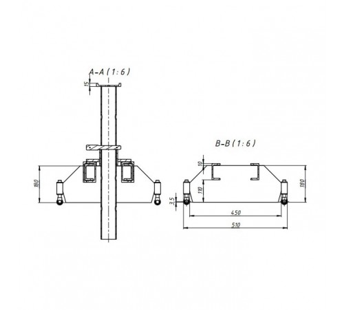 Опорная система для вывешивания передних осей грузового автомобиля 180 мм Гамматест GTM5012 — профессиональное автосервисное оборудование и инструменты для бизнеса