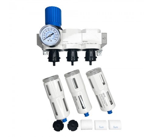 Фильтр-влагоотделитель 1/2" комбинированный (25 мкм + 5 мкм + 5 мкм) Хорекс Авто YQFR-YQF-YQF4000-04 — профессиональное автосервисное оборудование и инструменты для бизнеса
