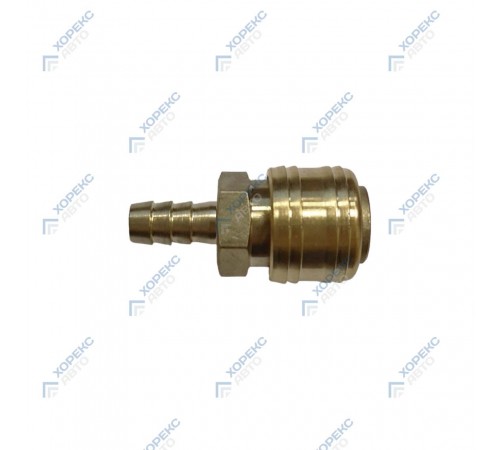 Быстроразъемное соединение пневматическое под шланг 10 мм RQ-105S — профессиональное автосервисное оборудование и инструменты для бизнеса