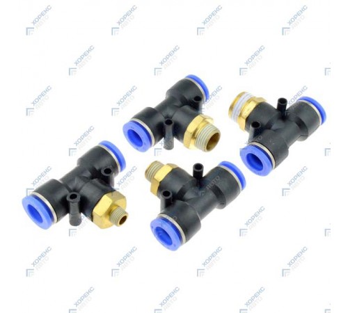 Фитинг Т-образный 8 мм, 1/8" НР Гамматест YPB08-01 — профессиональное автосервисное оборудование и инструменты для бизнеса