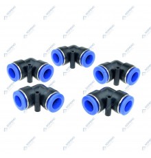 Фитинг угловой под шланг 6 мм Гамматест YPV06