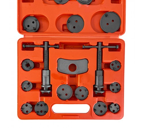 Набор приспособлений для возврата тормозных цилиндров (18 предметов) Хорекс Авто HZ 25.1.010SK — профессиональное автосервисное оборудование и инструменты для бизнеса