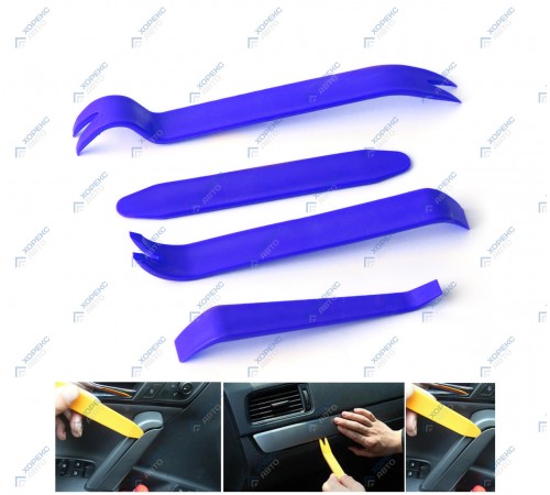 Набор для снятия внутренней обшивки автомобиля (4 предмета) Хорекс Авто HZ 25.1.133S — профессиональное автосервисное оборудование и инструменты для бизнеса