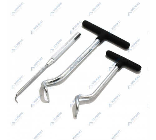 Набор крючков для демонтажа уплотнительных колец и сальников (3 предмета) Хорекс Авто HZ 25.1.120S — профессиональное автосервисное оборудование и инструменты для бизнеса