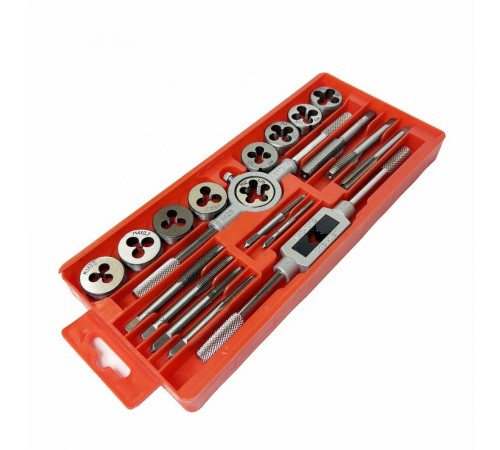 Набор метчиков и плашек, 20 предметов (метрические) ГАММАТЕСТ GT1Y094 — профессиональное автосервисное оборудование и инструменты для бизнеса