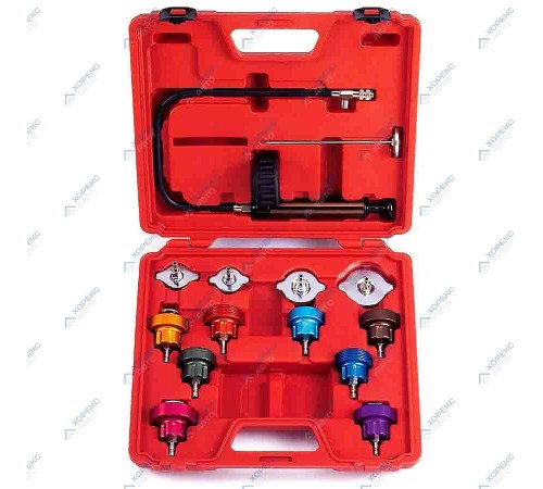 Набор приспособлений для тестирования систем охлаждения (14 предметов) Хорекс Авто HZ 27.1.016S — профессиональное автосервисное оборудование и инструменты для бизнеса