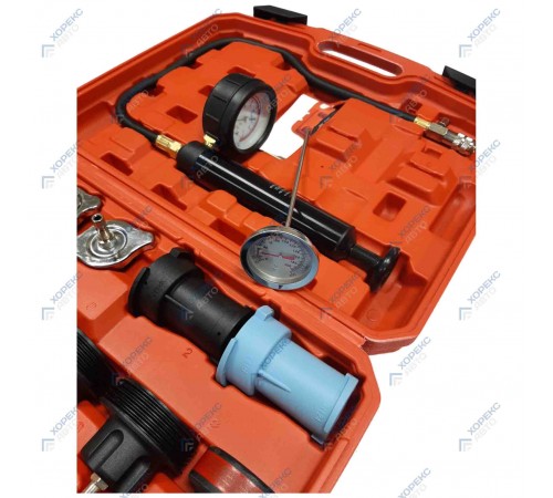 Набор приспособлений для тестирования систем охлаждения (18 предметов) Хорекс Авто HZ 27.1.042S — профессиональное автосервисное оборудование и инструменты для бизнеса