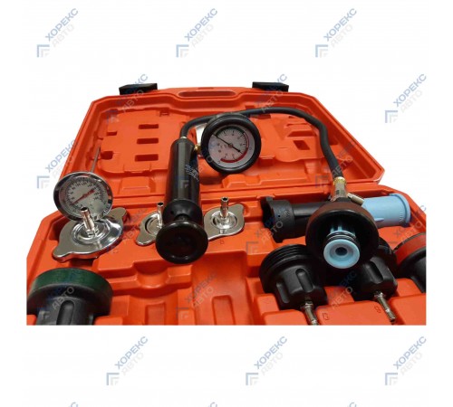 Набор приспособлений для тестирования систем охлаждения (18 предметов) Хорекс Авто HZ 27.1.042S — профессиональное автосервисное оборудование и инструменты для бизнеса