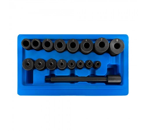 Комплект приспособлений для центровки сцепления 17 предметов Хорекс Авто HZ 25.1.095S — профессиональное автосервисное оборудование и инструменты для бизнеса