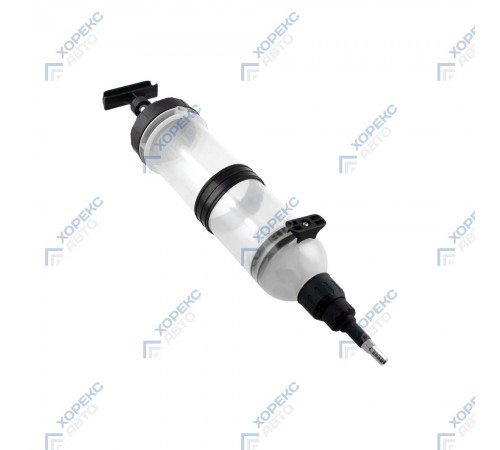 Шприц для отсоса и нагнетания масла 1.5 литра с набором переходников Хорекс Авто HZ 04.215S — профессиональное автосервисное оборудование и инструменты для бизнеса