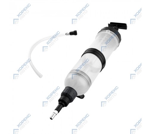 Шприц для отсоса и нагнетания масла 1.5 литра с набором переходников Хорекс Авто HZ 04.216S — профессиональное автосервисное оборудование и инструменты для бизнеса