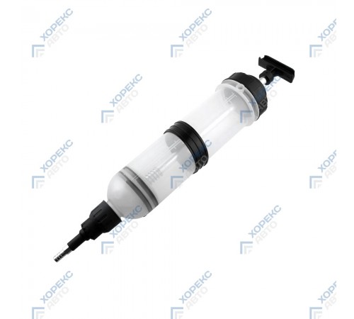 Шприц для отсоса и нагнетания масла 1.5 литра с набором переходников Хорекс Авто HZ 04.216S — профессиональное автосервисное оборудование и инструменты для бизнеса